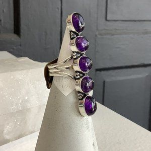 Sterling Silver Amethyst Ring SOLD in store